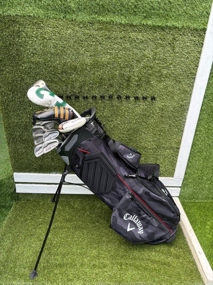 Titleist DTR Oversize Irons, PING G2 Fairway Wood & Callaway Stand Bag Golf Set