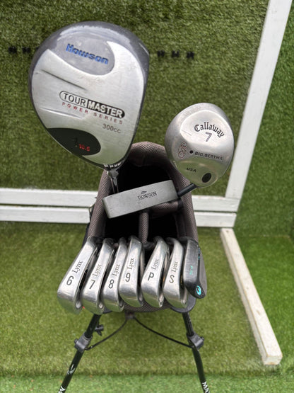 Lynx Oversize Irons + Callaway Big Bertha Heavenwood + Maxfli Stand Bag Full Set