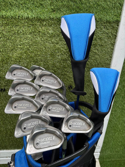Z-Model II 3-SW Irons, Ping Zing 2 Red Dot 2 Iron, Driver, Hybrid & MacGregor Bag