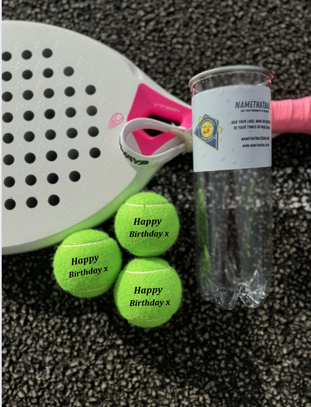 Namethatball - Customised Colourful Padel balls - GREEN