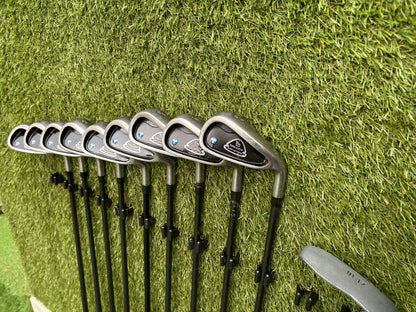 John Letters Trilogy T5 Graphite Iron Set + Woods & Motocaddy Bag