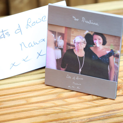 Handwriting Engraving Photo Frame