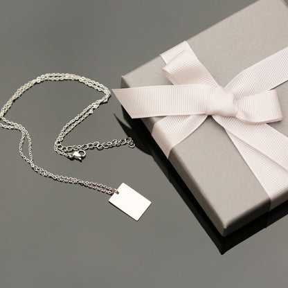 Dazzle Personalised Necklace - Modern Font Engraving