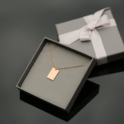 Dazzle Personalised Necklace - Modern Font Engraving