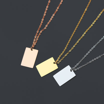 Dazzle Personalised Necklace - Modern Font Engraving