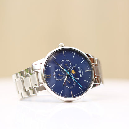 Men's Architect Apollo Blue - Handwriting Engraving
