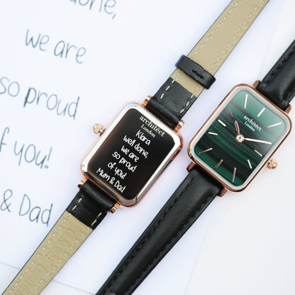 Ladies Architēct Lille - Pine Green - Handwriting Engraving