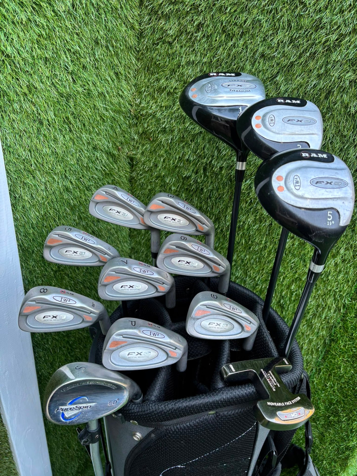 RAM FX3 Complete Golf Package  MD Players Putter & Wilson Stand Bag