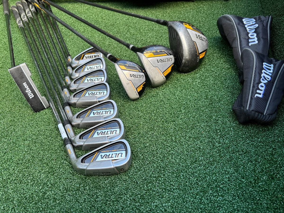 Wilson Ultra High Launch Complete Golf Set – 5–SW Irons, Matching Woods, Putter & Wilson Stand Bag