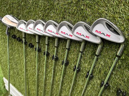 Dunlop MAX Golf Set with Matching Woods, 64° Wedge & Jaxx Stand Bag