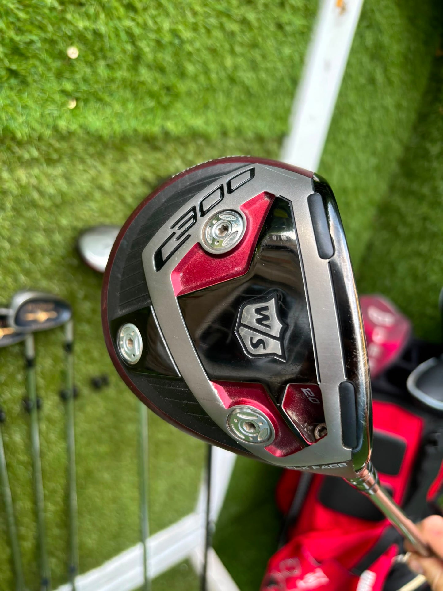 Wilson ProStaff Oversize Irons, Wilson Staff D300 Driver, Wilson Deep Red Woods & Wilson Stand Bag