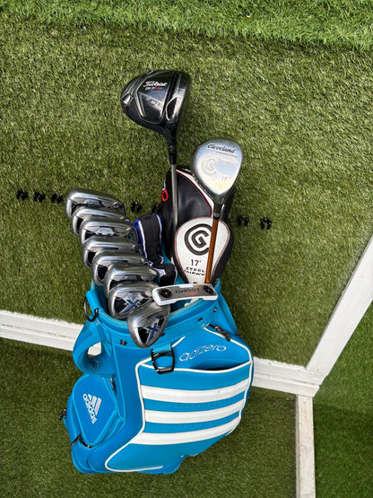 Callaway X-20 Irons (4–SW) + Titleist 917 D2 Driver & Adidas Adizero Bag