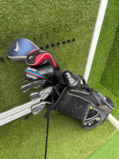 Ping G30 Graphite Irons 6-U, TaylorMade M4 Rescue, Nike SQ Driver & Callaway Stand Bag Stunning Set