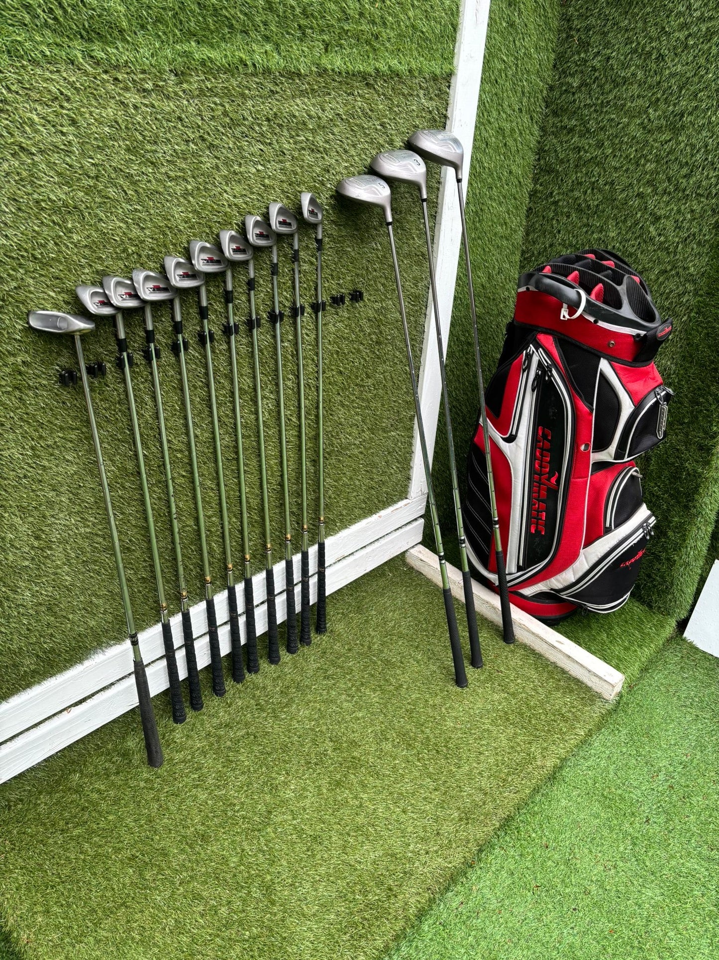 Maxfli VHL Irons 3-SW + Howson Woods + Cart Bag Golf Set
