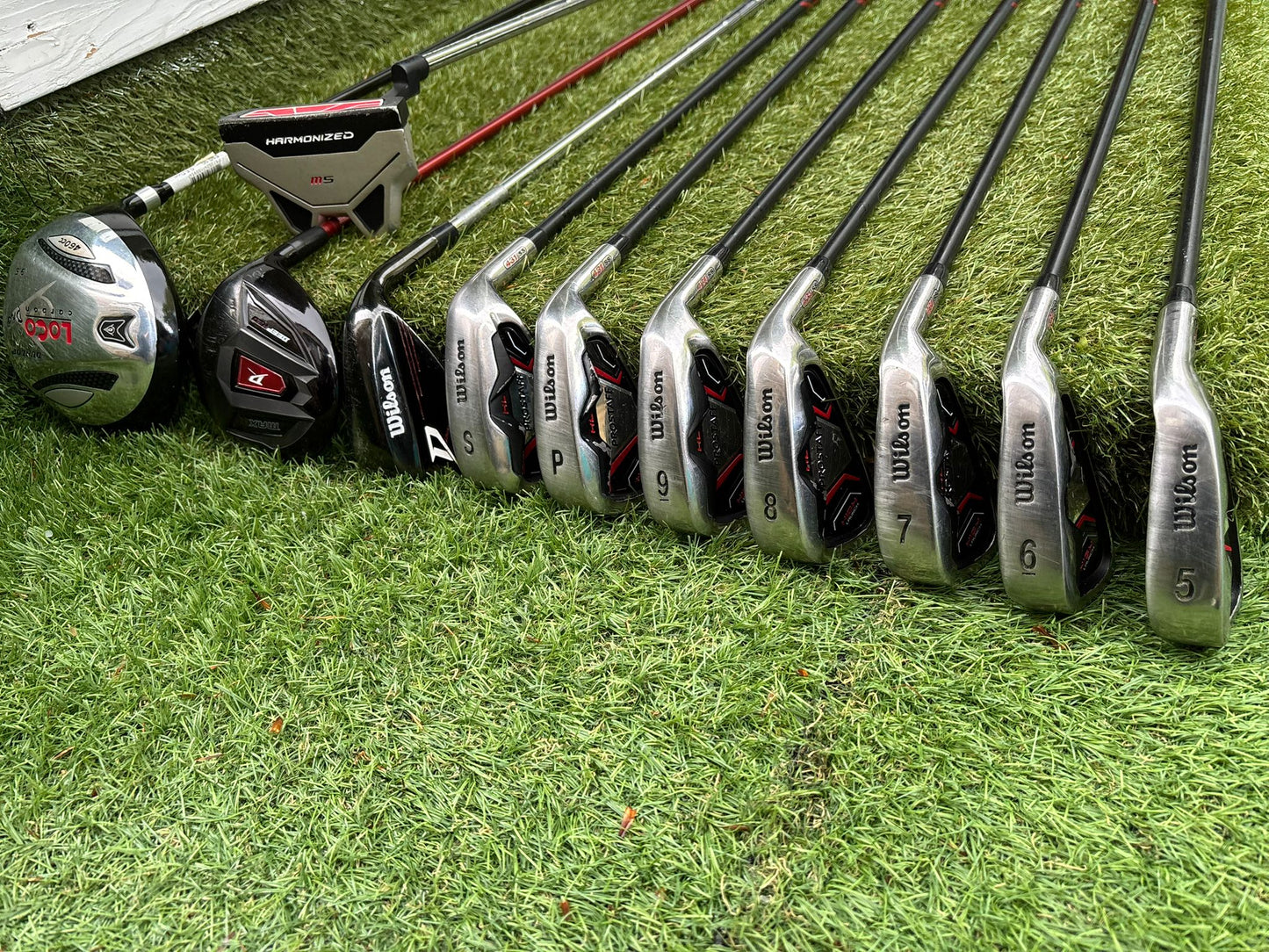 Wilson ProStaff HL Graphite Golf Set + Deep Red Woods & Wilson Deep Red Stand Bag