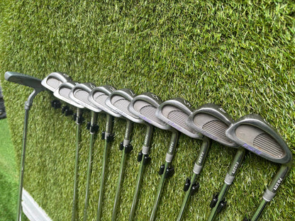 Ladies / Teenager Golf Set – Yonex V-Mass Woods, Fazer Flowline HOT-1 Irons & Bullet Stand Bag