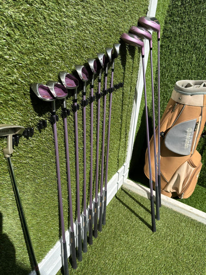 Maruman Lucero Ladies Golf Set (4–SW Irons) + Driver, 3 & 5 Woods + Matching Bag
