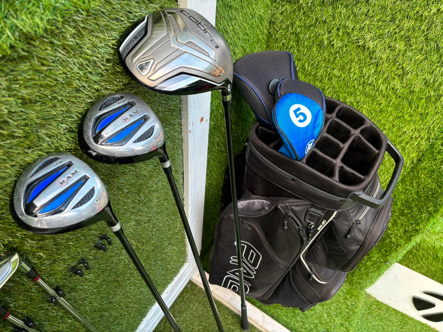 Ben Hogan Apex Edge Pro Forged Golf Set | Cobra FLY-XL Driver | Rife RG7 Putter | PING Traverse Cart Bag