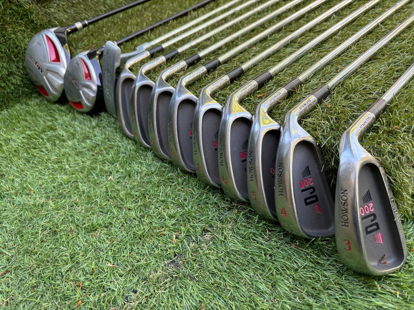 Howson DJ 200 Oversize Irons 3-SW + Ben Sayers M9 Woods & New Benross Bag