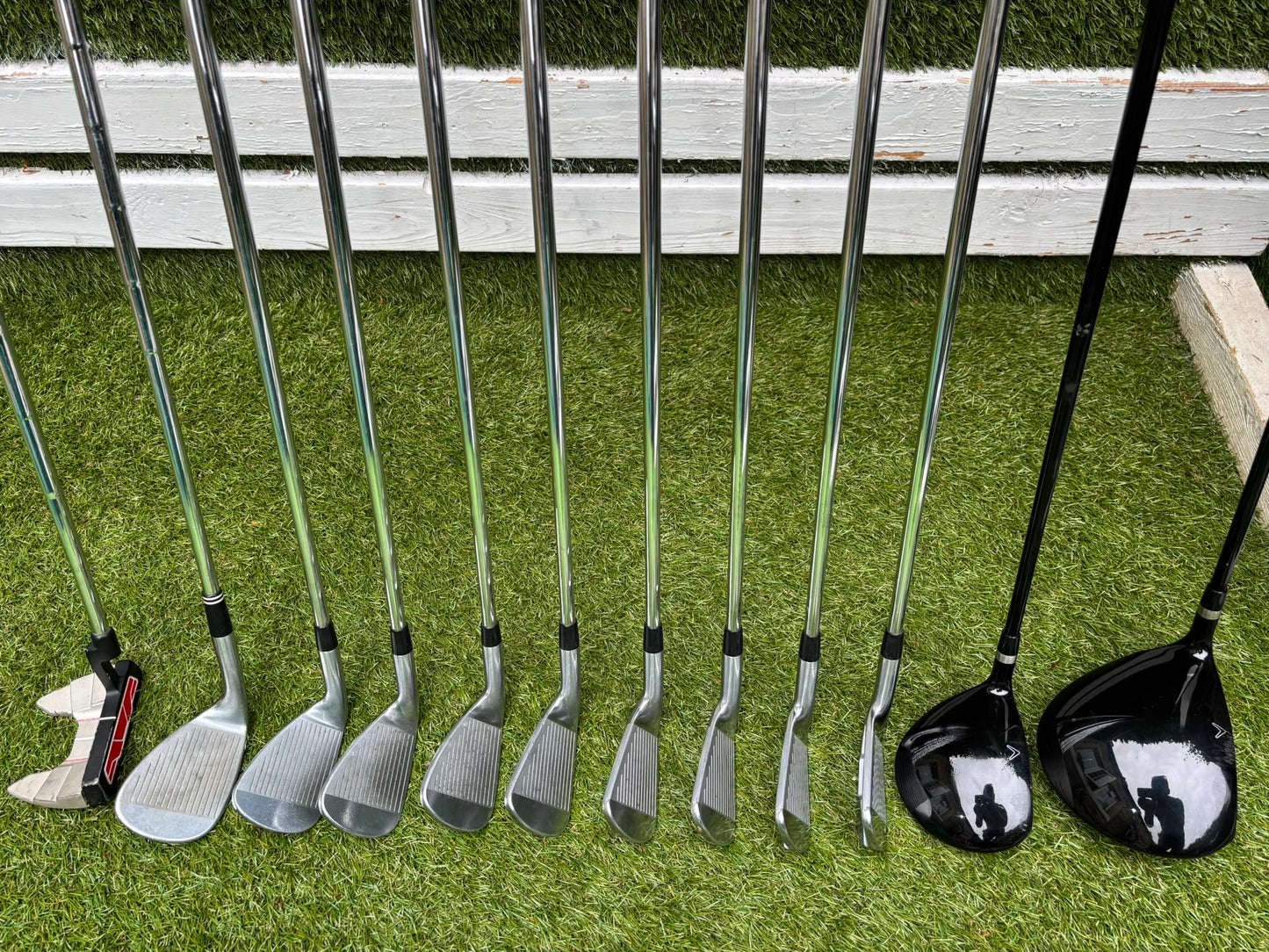 Callaway X Forged Irons, Callaway Warbird Woods, Cleveland CG16 Wedge & TaylorMade Cart Bag