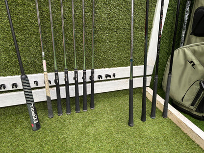 Ping i25 Irons, EVNROLL ER5 Putter, Mizuno S18 56°, Mizuno Zoid Hybrid, Mixed Woods & J.Lindeberg Stand Bag – 11 Clubs