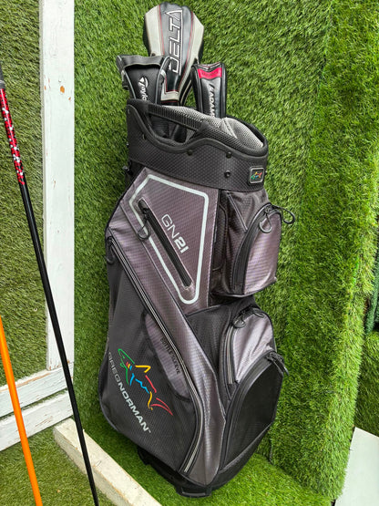 Benross Delta X Irons, Delta Driver, Adams Idea Pro Hybrid, Mizuno M-Craft IV, Vokey SM6 & Greg Norman Cart Bag