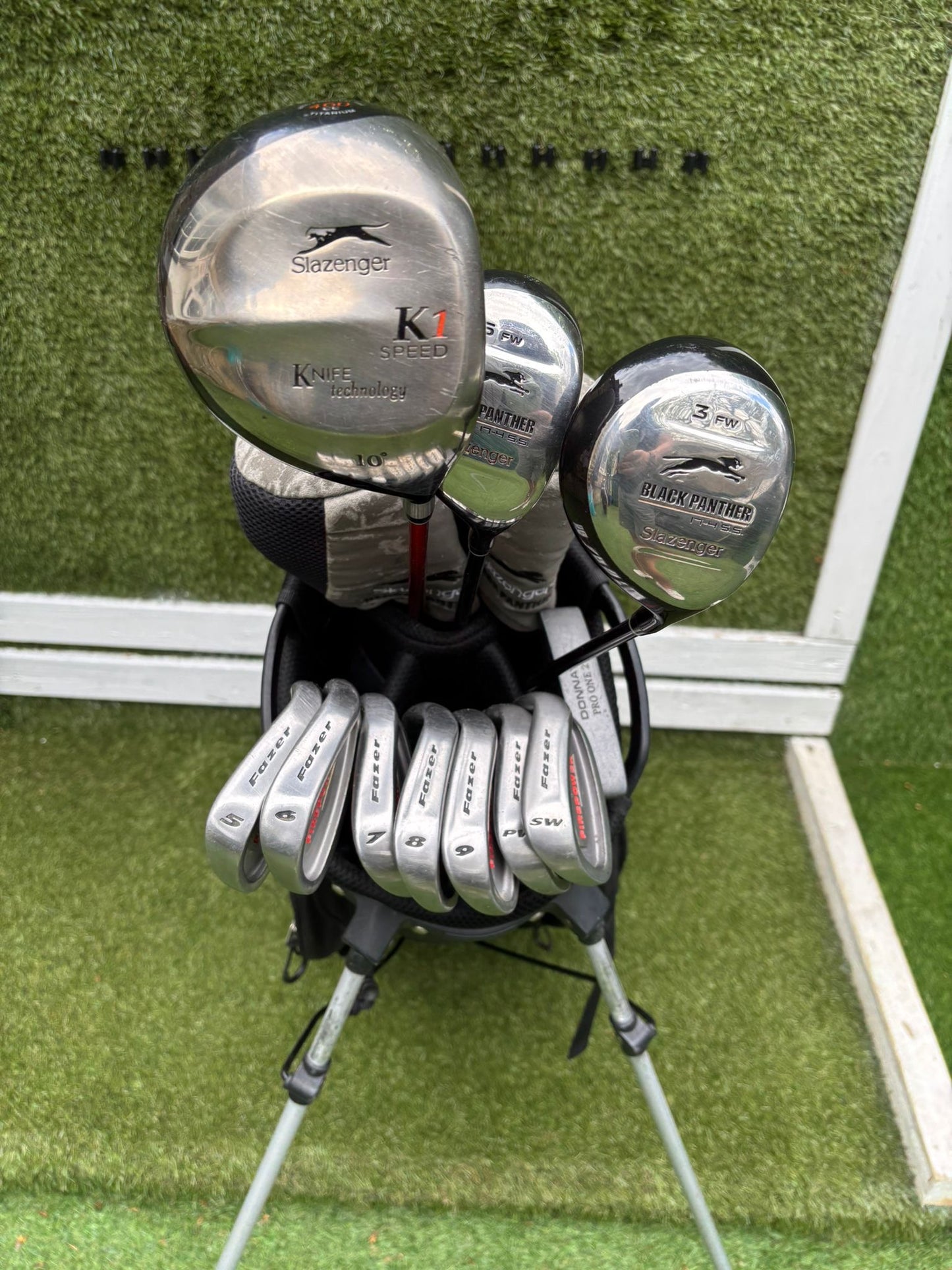 Fazer FirePower Irons 5-SW + Slazenger Woods + Waterproof Stand Bag