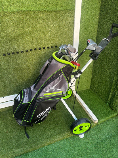 Ben Sayers M9 Full Graphite Golf Set + Forgan Bag + Matching Trolley