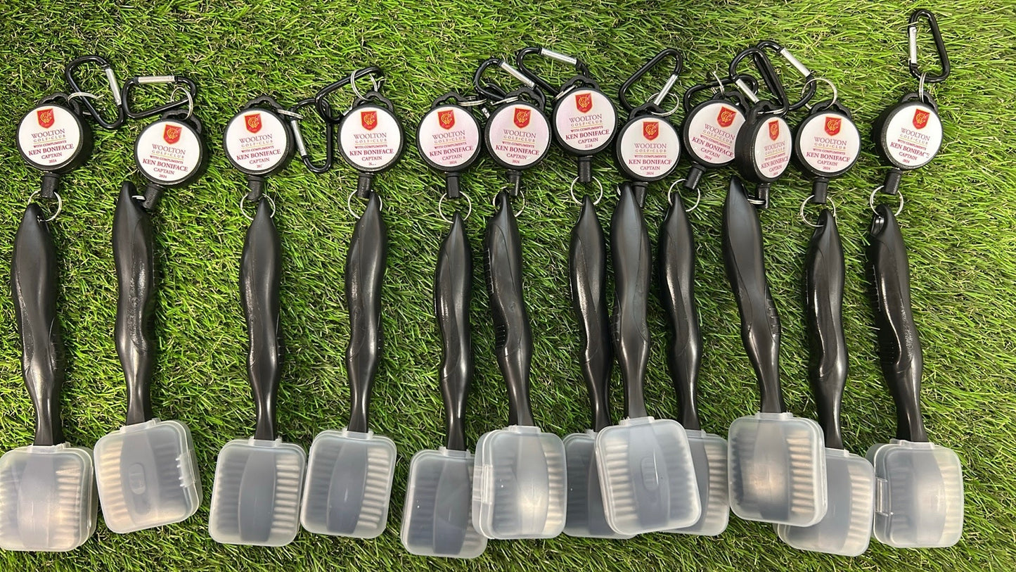 Personalised Golf Brush with retractable spike