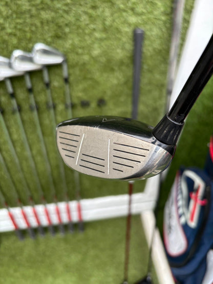 TaylorMade Tour Preferred MC Irons (4–PW) + Burner Driver, R9 Fairway, Callaway Hybrid, Ping Cadence Putter & TaylorMade Bag