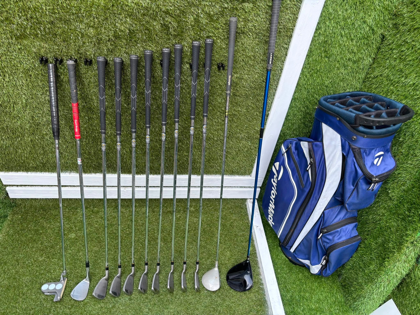 PowerBilt TPS 7.0 Irons, Cobra Driver, Slazenger 3 Wood & TaylorMade Cart Bag – Complete Golf Package