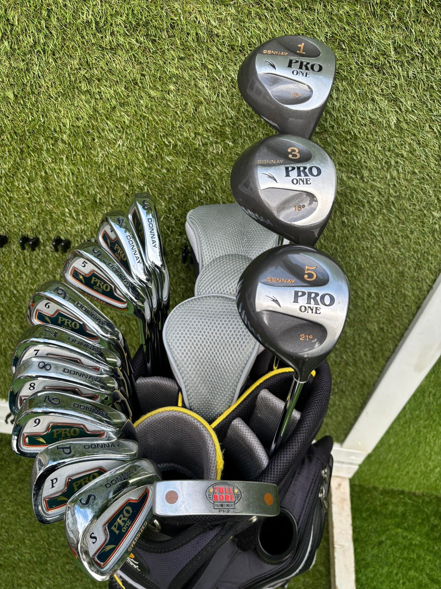 Donnay Pro One Full Golf Set + PowaKaddy Cart Bag (13 Clubs) – Fantastic Like New Condition Just £194.00 Delivered