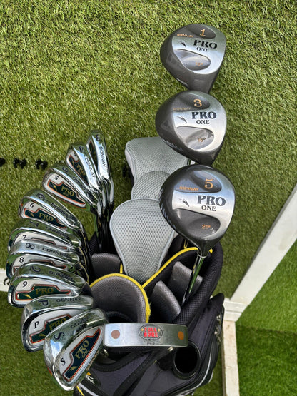 Donnay Pro One Full Golf Set + PowaKaddy Cart Bag (13 Clubs) – Fantastic Like New Condition Just £194.00 Delivered