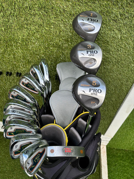Donnay Pro One Full Golf Set + PowaKaddy Cart Bag (13 Clubs) – Fantastic Like New Condition Just £194.00 Delivered