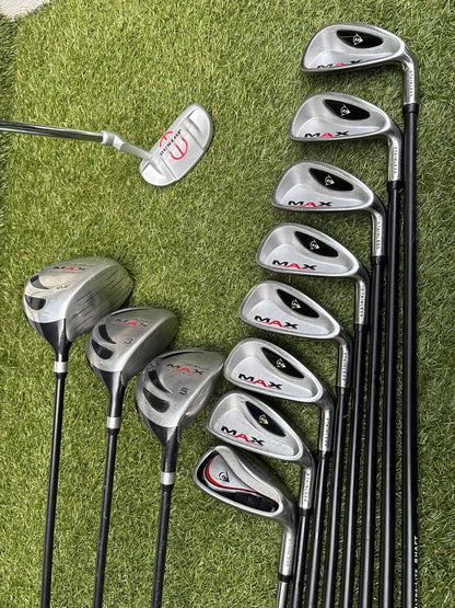 Dunlop MAX Complete Golf Set – 420cc Titanium Driver, Matching Irons & Dunlop Bag