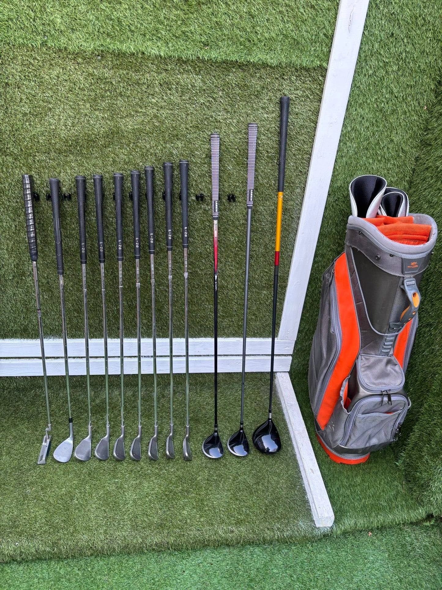 Ping G10 Irons Set + TaylorMade r7 Driver + Nike SQ Woods + Ping Glide Wedge + Cobra Stand Bag