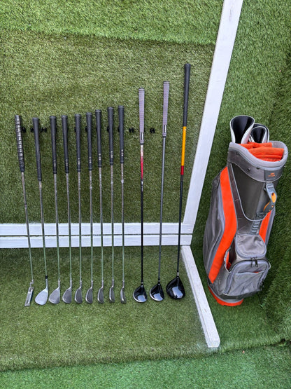 Ping G10 Irons Set + TaylorMade r7 Driver + Nike SQ Woods + Ping Glide Wedge + Cobra Stand Bag