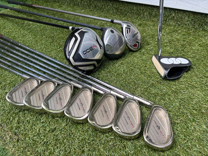 Left-Handed Complete Golf Set – Regal Pro Orbit Irons, PING i15 Hybrid, Callaway Steelhead III & Nike Stand Bag