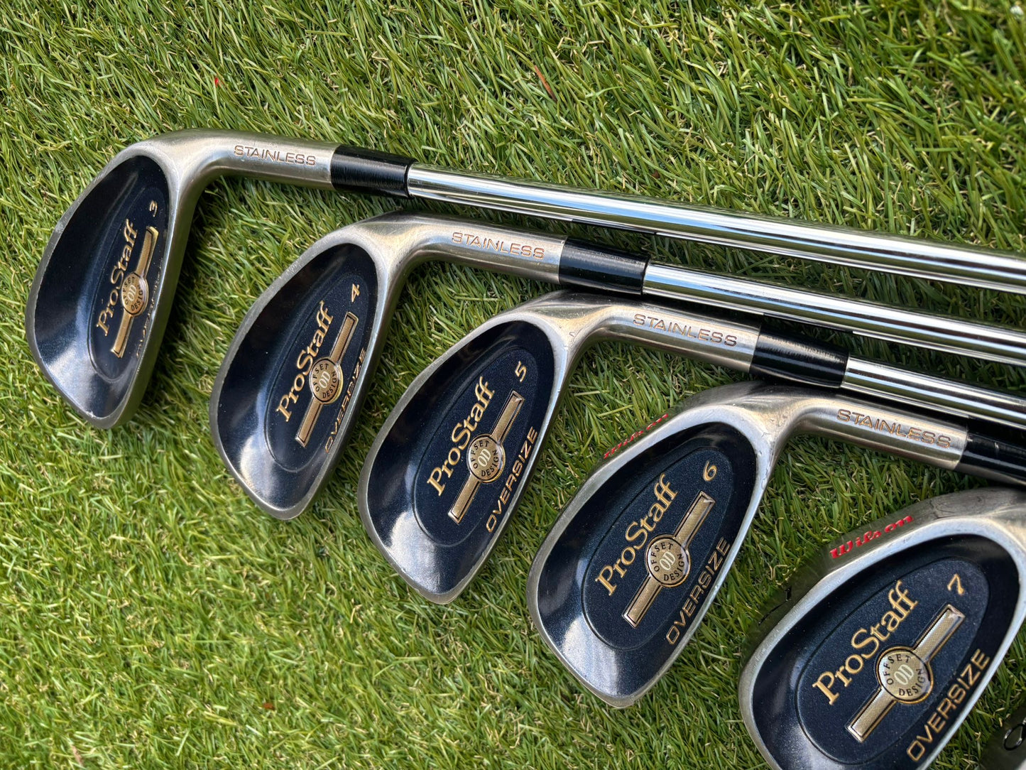 Wilson ProStaff Oversize 3–SW + New & Unused Woods + Howson Putter + Nike Bag (13-Piece Set)