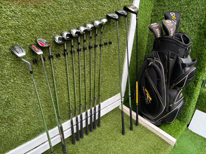 RAM Laser Hybrid Iron Set with GX7 Driver Wood, Steelhead Plus Woods & Powakaddy Bag