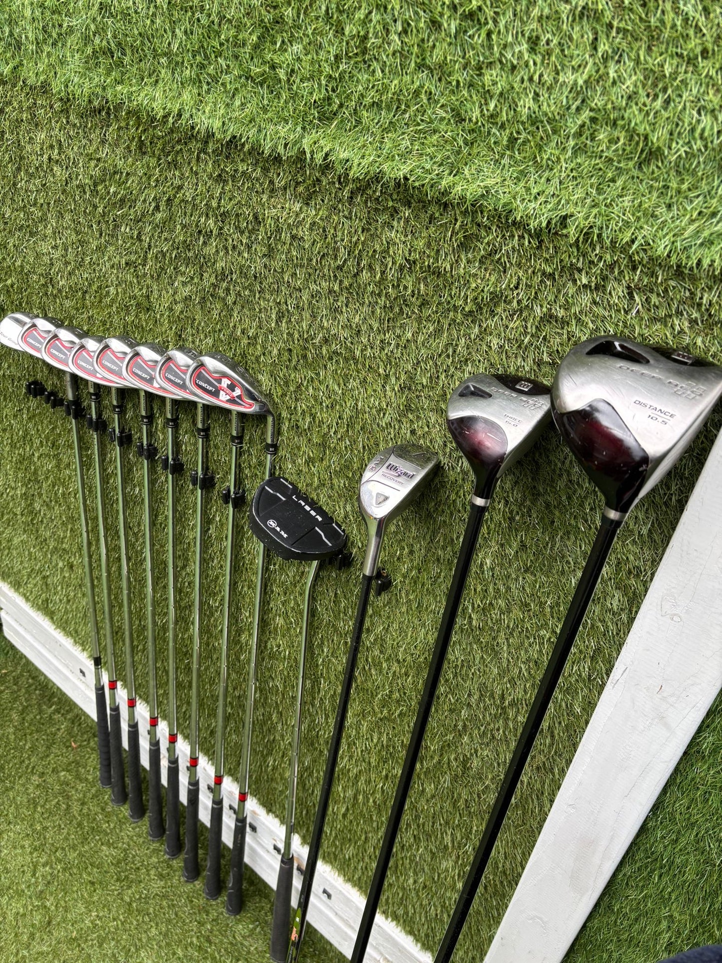 Wilson Deep Red Woods + Ram Concept Irons Set + Mizuno Stand Bag - Free P&P