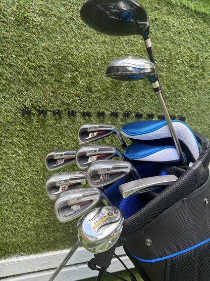 Wilson Staff Di11 Golf Set with Mizuno MX-700 Driver, Ping DSE Pengyo Putter & Cobra Stand Bag