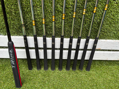Wilson FatShaft Irons, Wilson Deep Red Driver, Wilson Deep Red 1 Wood, Benross MDX Tribe Putter & Cobra Cart Bag