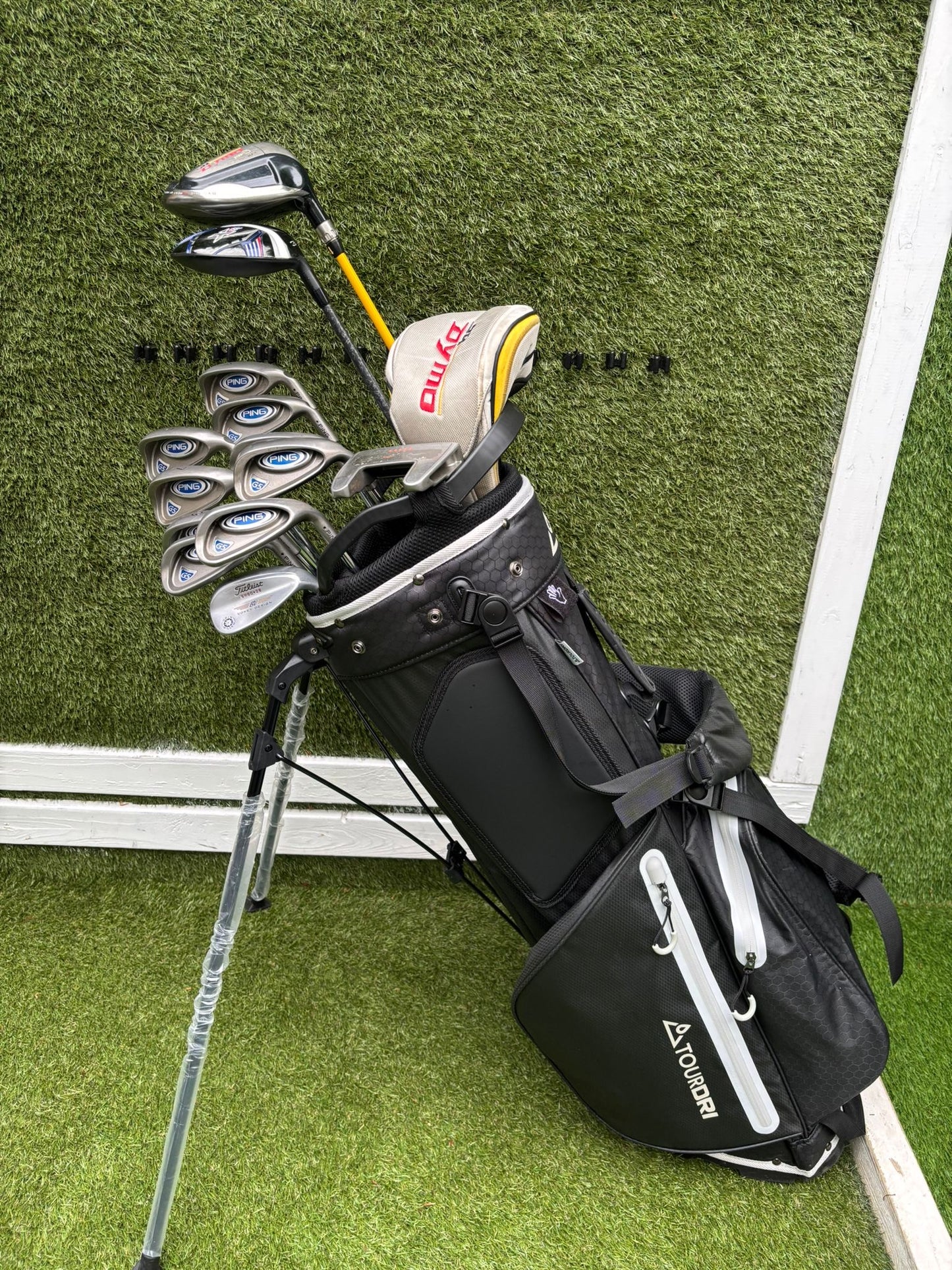 PING G5 Irons, Callaway XR 5 Wood, Nike SQ Dymo Driver, Vokey Wedge & Brand New Waterproof Stand Bag Golf Set