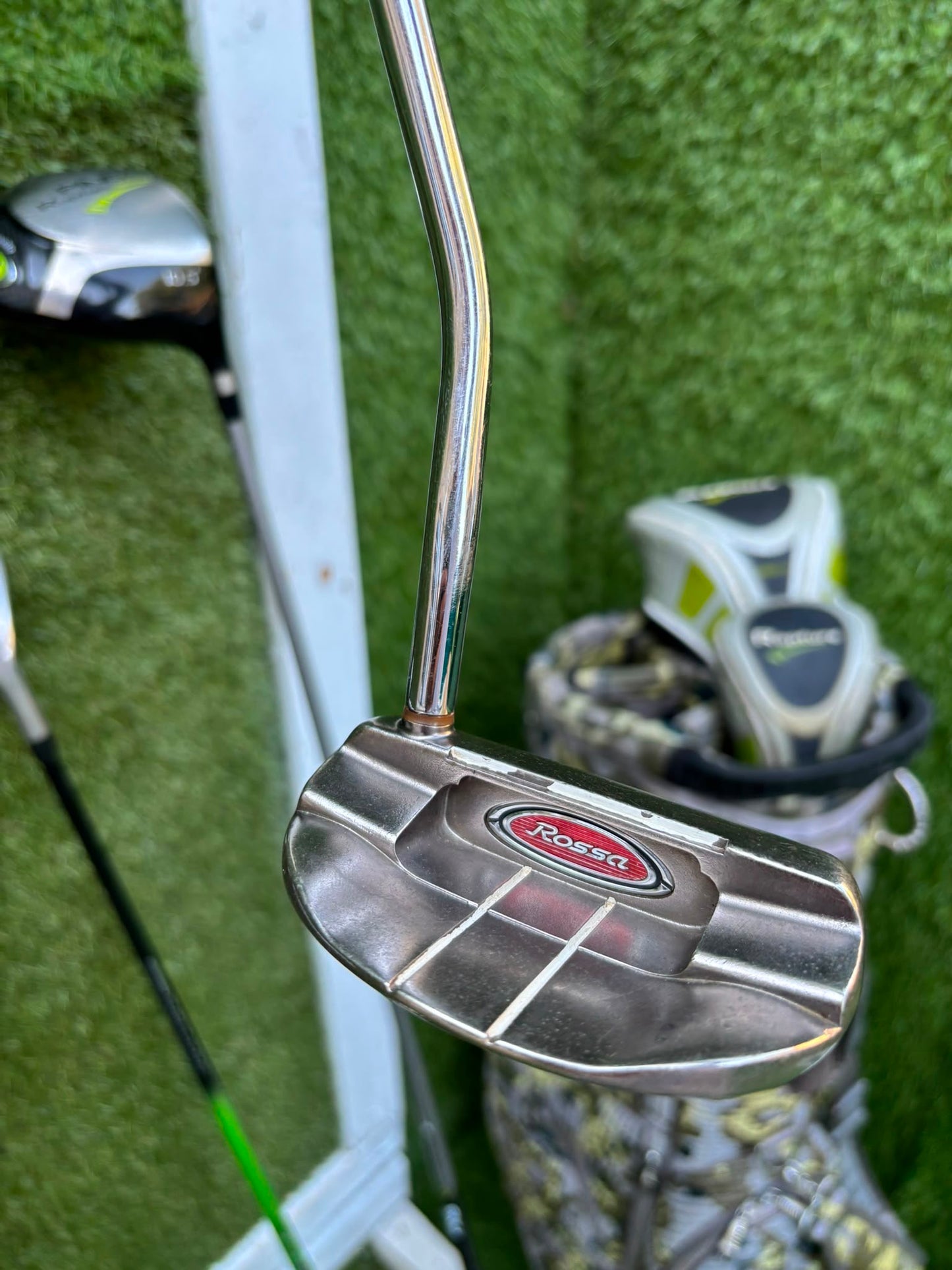 MacGregor V-Foil M565 Irons, Ping Driver, Ping Hybrid, TaylorMade Putter & Premium OUUL Camouflage Stand Bag