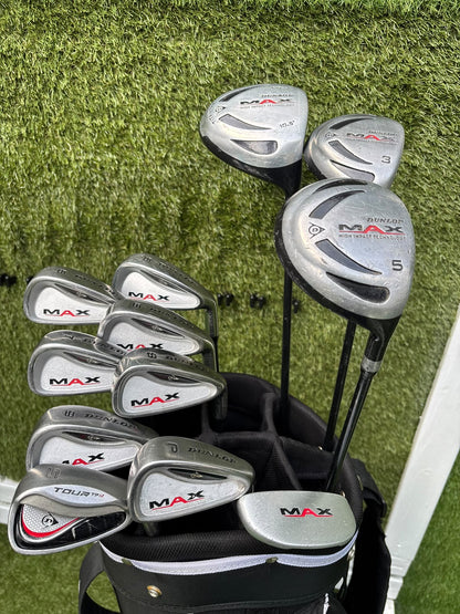 Dunlop MAX Complete Golf Set – 420cc Titanium Driver, Matching Irons & Dunlop Bag