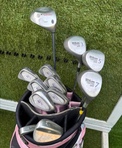 Wilson Berg HT Ladies Golf Set with Callaway Big Bertha War Bird Driver & Cart Bag Free P&P
