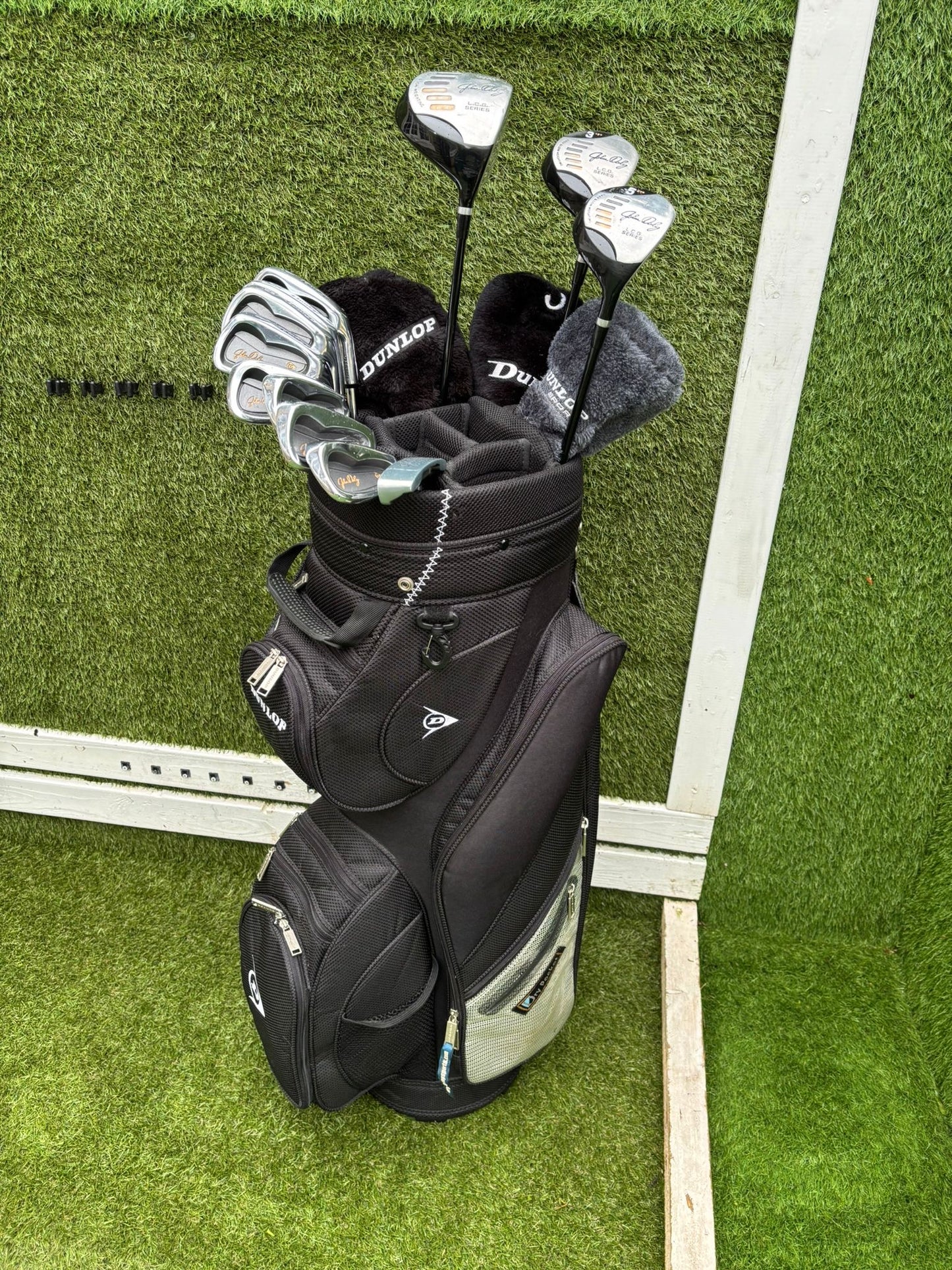 Dunlop John Daly Oversize Full Golf Set (4–SW) + LCG Woods + Bag Free P&P