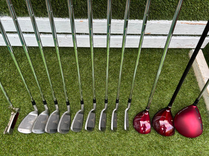 Wilson ProStaff Oversize Irons, Wilson Staff D300 Driver, Wilson Deep Red Woods & Wilson Stand Bag