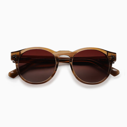 ALBA Polarised Sunglasses, Unisex, Crystal Brown, Brown Gradient by TrueVivid